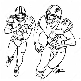 Pagina Da Colorare Di Lamar Jackson Che Segna Un Touchdown 98013-36949