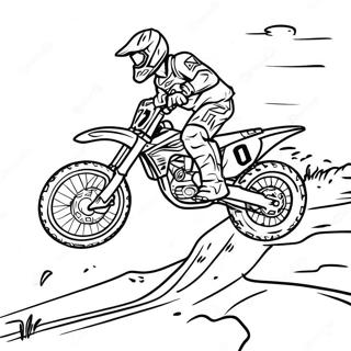 Pagina Da Colorare Di Pista Avventurosa Per Moto Da Cross 98422-37269