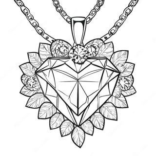 Pagina Da Colorare Collana Di Diamanti Scintillanti 98548-37359