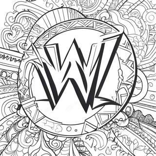 Pagina Da Colorare Del Logo Wwe 98-346