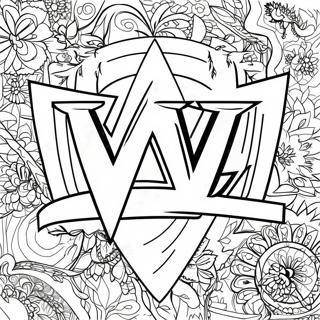 Pagina Da Colorare Del Logo Wwe 98-347