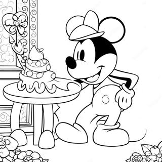 Topolino San Valentino Pagine Da Colorare