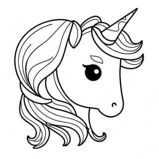 Ragazza Unicorno Pagine Da Colorare