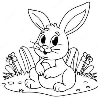 Pagina Da Colorare Del Venerdi Santo Con Il Coniglio Di Pasqua 99317-37960