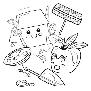 Pagina Da Colorare Degli Strumenti Da Giardinaggio Carini 99602 38379