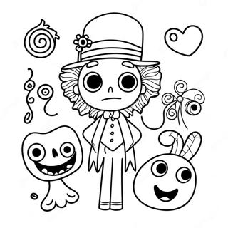 Pagina Da Colorare Dei Personaggi Stravaganti Di Tim Burton 99779-38510